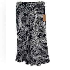 Christian Siriano Black and White Wide Leg Pants